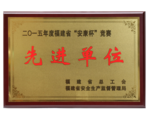 2015年度福建省“安康杯”竞赛先进单位